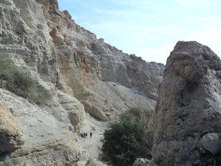 Hiking in the Golan Heights between the mine fields of Israel, Lebanon and Syria in the Middle East