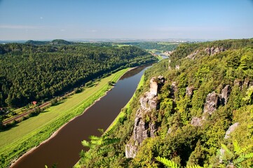Sächsische Schweiz Bastei Deutschland. Saxon Switzerland Bastei Germany.