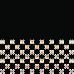 White pearls and golden beads on a black background. Vector illustration. 3D pearls texture for wrapping, web, wallpaper, textile, scrapbooking, print etc. Jewellery and pearls background. 