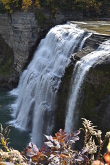 A waterfall in profile