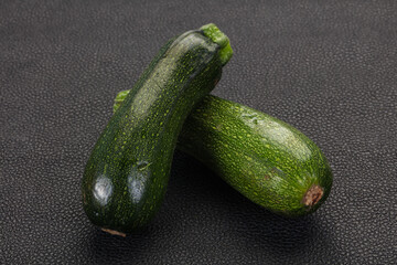 Raw ripe zucchini