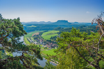 Fototapeta na wymiar Sächsische Schweiz Bastei 