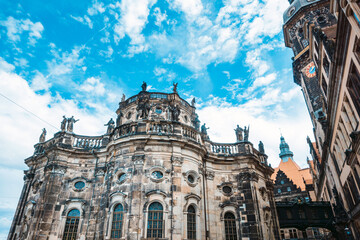 Fototapeta na wymiar Antique building view in Dresden, Germany