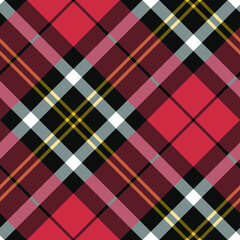 Seamless vector tartan pattern for fabric, textile, wrapping etc. Plaid background