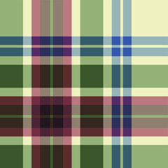 Seamless vector tartan pattern for fabric, textile, wrapping etc. Plaid background