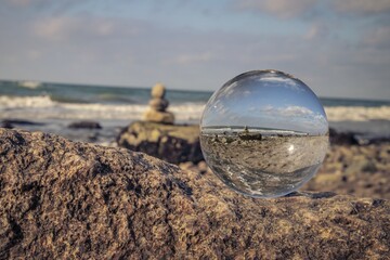 Strand mit Glaskugel 8