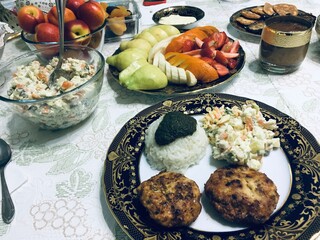 potatoes with mushrooms