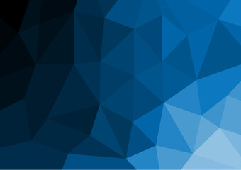 Abstract polygon blue background  with vector illustrations.