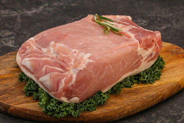 Pork meat piece for cooking