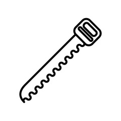 saw tool line style icon