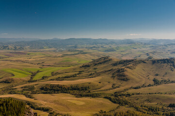A view from a peak of Babyrgan mountain i Altai