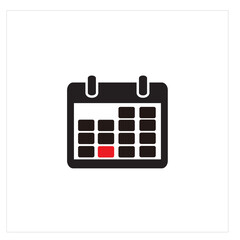 Calendar Logo Vector Illustration With Deadline and Holiday Calendar