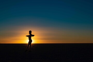 silhouette of a person