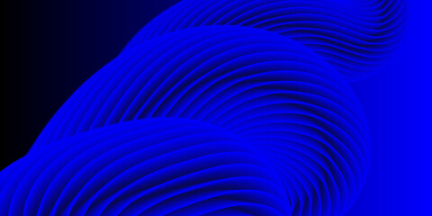 Fluid Flow. Blue Wave. Trendy Abstract Cover.