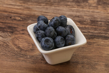 Ripe sweet tasty blueberries heap