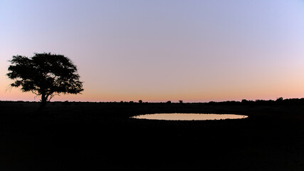 Sunset in Namibia, Africa