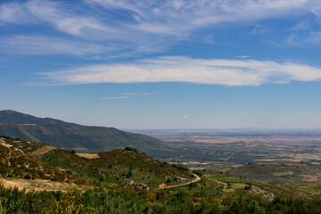 Fototapeta premium mountainous landscape photography from the castle