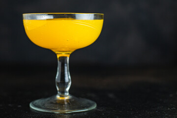 beverage juice drink cocktail pumpkin or citrus healthy vitamins snack top view copy space for text food background rustic