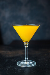 beverage juice drink cocktail pumpkin or citrus healthy vitamins snack top view copy space for text food background rustic