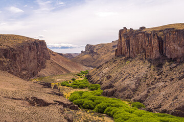 Landscape around Cueva de las Manos in Patagonia