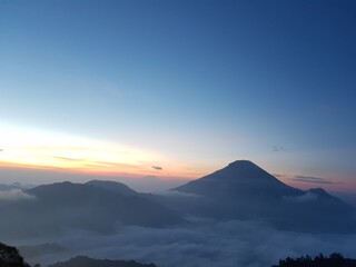 landscape sunrise at mountain