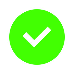 Check mark icon. tick symbol. Check, Checklist, ok, yes icon approved vector illustration. Check mark icon on white background. Vector illustration