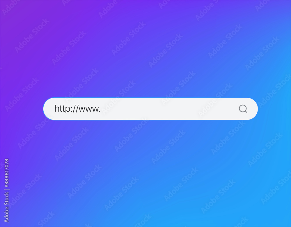 Poster Web search bar vector template