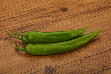 Ripe tasty spicy green pepper