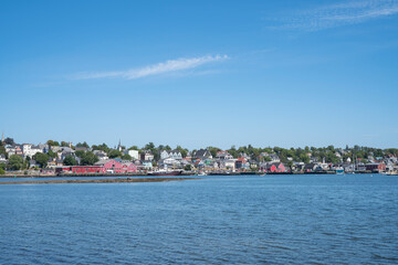 Fototapeta na wymiar Beautiful town Lunenburg on a sunny day in Nova Scotia Canada