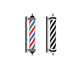 Barber Pole, Barber Pole Vector, Barber Pole Symbol, Barber Pole Clip Art, Barber's pole isolated