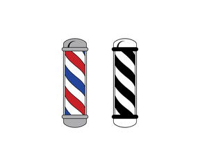 Barber Pole, Barber Pole Vector, Barber Pole Symbol, Barber Pole Clip Art, Barber's pole isolated