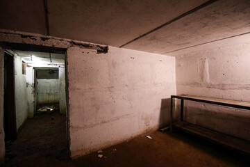 a protective bomb shelter for the sheltered