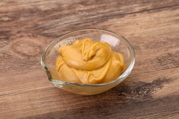 Peanut butter in the bowl