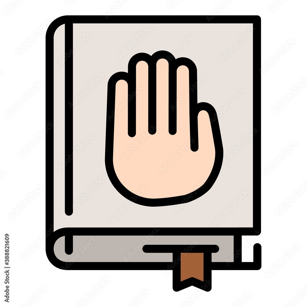 Poster courthouse book icon. outline courthouse book vector icon for web design isolated on white backgroun