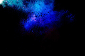 抽象的なカラフルな色彩のパウダーの背景画像