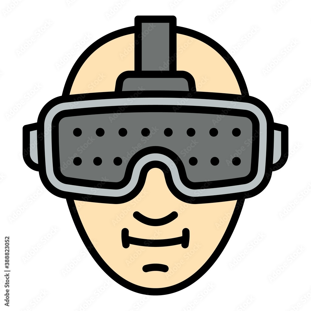 Poster 3d game simulation icon. outline 3d game simulation vector icon for web design isolated on white bac