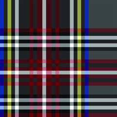 Seamless vector tartan pattern for fabric, textile, wrapping etc. Plaid background	