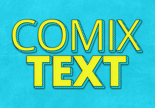 Cartoon Comic Style Text Effect