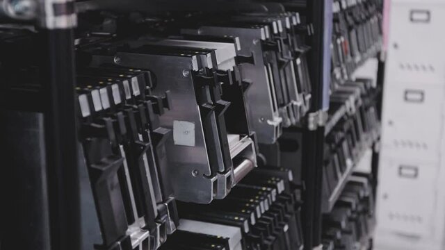 Memory Racks inside Deposit Room
