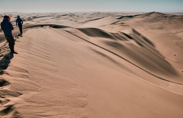 Fototapeta na wymiar Desert in Namibia, panoramic view