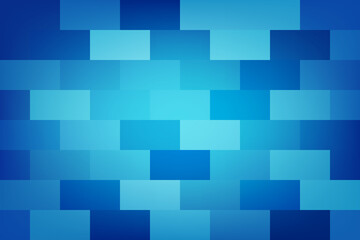 Blue rectangle, brick wall, illustration, background, design for business, illustration, web, landing page, wallpaper.