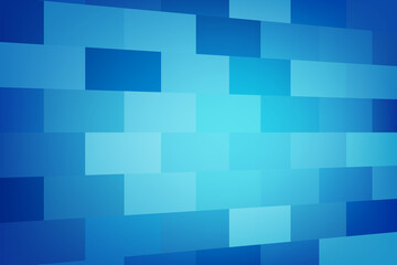 Blue rectangle, brick wall, illustration, background, design for business, illustration, web, landing page, wallpaper.