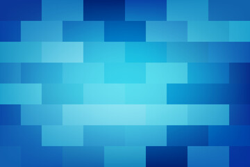 Blue rectangle, brick wall, illustration, background, design for business, illustration, web, landing page, wallpaper.