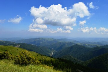 Naklejka premium beautiful mountain landscape in summer