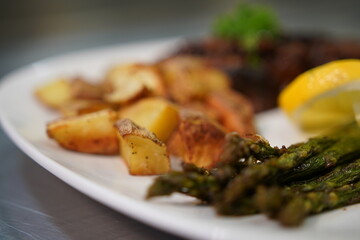 Chicken, Potatoes, and Asparagus