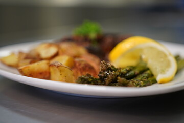 Chicken, Potatoes, and Asparagus