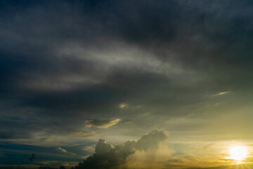 clouds over the city