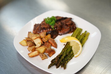 Chicken, Potatoes, and Asparagus