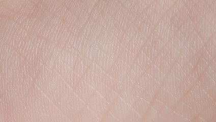 Texture of white human skin