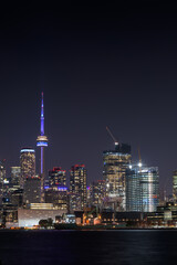 Toronto skylinePart of the Toronto skyline at night. Long night exposure.